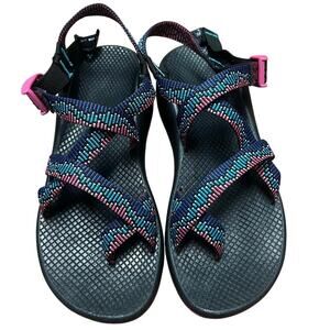 Chaco Z/2 Blue and Pink Sandals Size 10